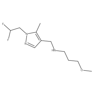 {[1-(2,2-difluoroethyl)-5-methyl-1H-pyrazol-4-yl]methyl}(3-methoxypropyl)amine结构式