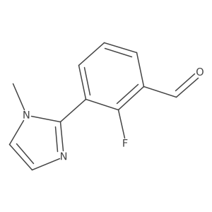 2-Fluoro-3-(1-methyl-1H-imidazol-2-yl)benzaldehyde Structure
