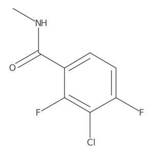 3-Chloro-2,4-difluoro-N-methylbenzamide Structure