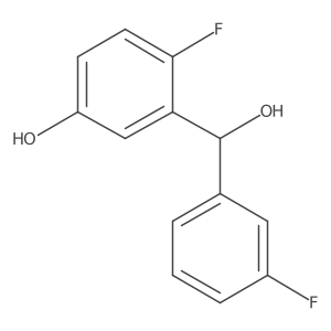 4-Fluoro-3-[(3-fluorophenyl)(hydroxy)methyl]phenol Structure