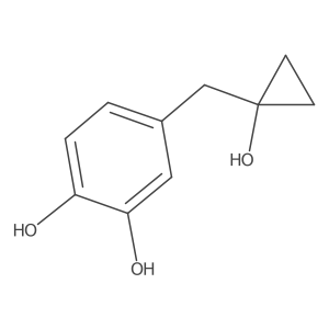 4-[(1-Hydroxycyclopropyl)methyl]benzene-1,2-diol Structure