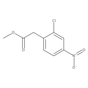 Methyl 2-(2-chloro-4-nitrophenyl)acetate结构式