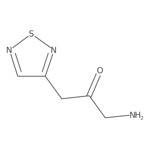 1-Amino-3-(1,2,5-thiadiazol-3-yl)propan-2-one Structure