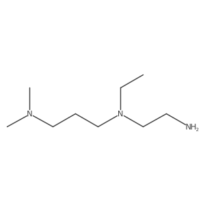 N1-(2-Aminoethyl)-N1-ethyl-N3,N3-dimethyl-1,3-propanediamine结构式