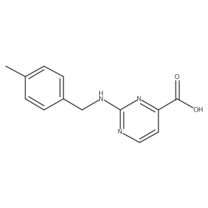 2-{[(4-Methylphenyl)methyl]amino}pyrimidine-4-carboxylic acid结构式