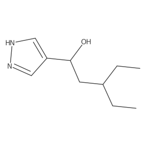 3-ethyl-1-(1H-pyrazol-4-yl)pentan-1-ol Structure