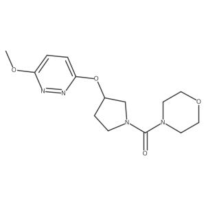 (3-((6-Methoxypyridazin-3-yl)oxy)pyrrolidin-1-yl)(morpholino)methanone结构式
