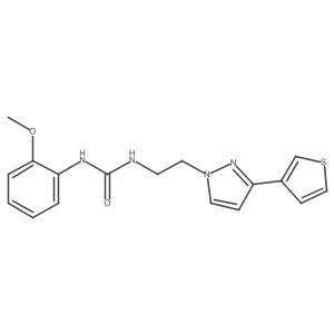 1-(2-methoxyphenyl)-3-(2-(3-(thiophen-3-yl)-1H-pyrazol-1-yl)ethyl)urea Structure