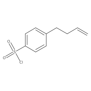 4-(But-3-en-1-yl)benzene-1-sulfonyl chloride结构式