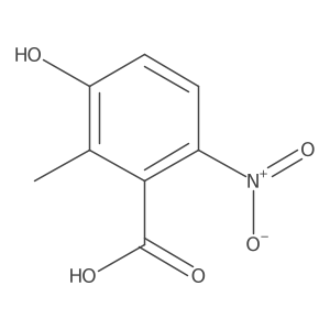 3-Hydroxy-2-methyl-6-nitrobenzoic acid Structure
