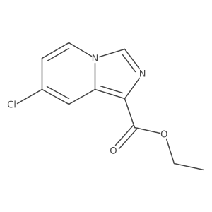 Ethyl 7-chloroimidazo[1,5-a]pyridine-1-carboxylate结构式