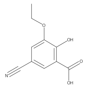5-Cyano-3-ethoxy-2-hydroxybenzoic acid结构式