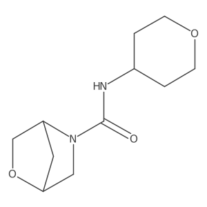 N-(tetrahydro-2H-pyran-4-yl)-2-oxa-5-azabicyclo[2.2.1]heptane-5-carboxamide Structure