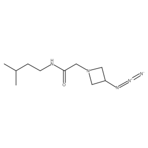 2-(3-azidoazetidin-1-yl)-N-isopentylacetamide结构式