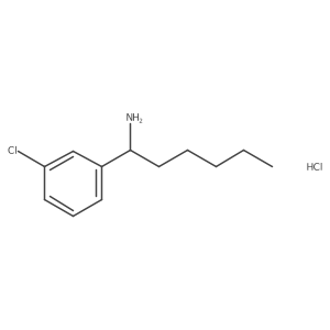 1-(3-Chlorophenyl)hexan-1-amine hydrochloride结构式