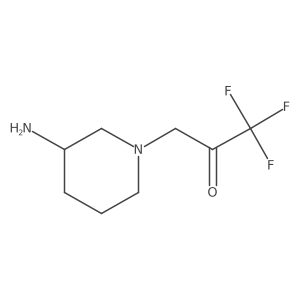 3-(3-Aminopiperidin-1-yl)-1,1,1-trifluoropropan-2-one Structure