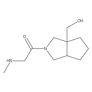 1-(3a-(hydroxymethyl)hexahydrocyclopenta[c]pyrrol-2(1H)-yl)-2-(methylamino)ethan-1-one Structure