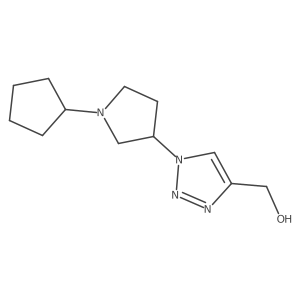 (1-(1-cyclopentylpyrrolidin-3-yl)-1H-1,2,3-triazol-4-yl)methanol Structure