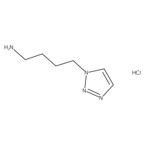 4-(1H-1,2,3-triazol-1-yl)butan-1-amine hydrochloride结构式