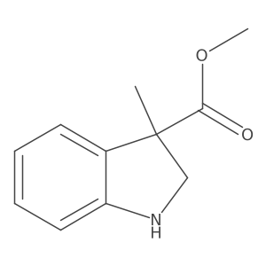 Methyl 3-methylindoline-3-carboxylate Structure