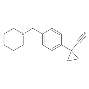 1-{4-[(Morpholin-4-yl)methyl]phenyl}cyclopropane-1-carbonitrile Structure