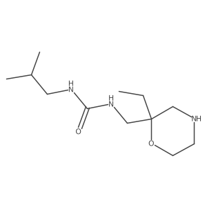 1-[(2-Ethylmorpholin-2-yl)methyl]-3-(2-methylpropyl)urea Structure