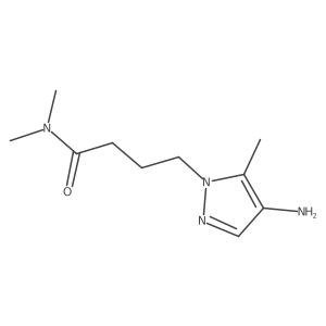 4-(4-amino-5-methyl-1H-pyrazol-1-yl)-N,N-dimethylbutanamide结构式