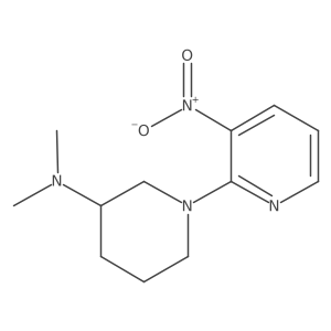 N,N-dimethyl-1-(3-nitropyridin-2-yl)piperidin-3-amine Structure