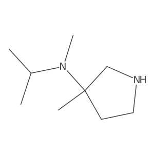 N,3-dimethyl-N-(propan-2-yl)pyrrolidin-3-amine Structure