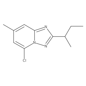 2-(Butan-2-yl)-5-chloro-7-methyl-[1,2,4]triazolo[1,5-a]pyridine Structure