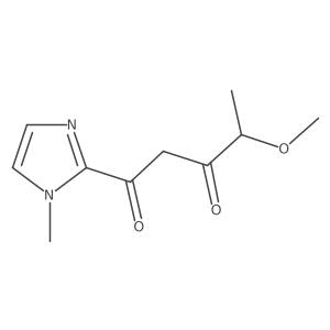 4-methoxy-1-(1-methyl-1H-imidazol-2-yl)pentane-1,3-dione Structure