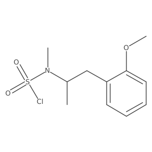 N-[1-(2-methoxyphenyl)propan-2-yl]-N-methylsulfamoyl chloride结构式