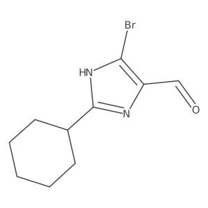 4-bromo-2-cyclohexyl-1H-imidazole-5-carbaldehyde结构式