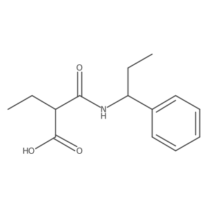 2-[(1-Phenylpropyl)carbamoyl]butanoic acid结构式