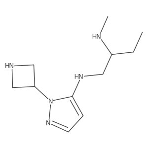 1-(azetidin-3-yl)-N-[2-(methylamino)butyl]-1H-pyrazol-5-amine Structure