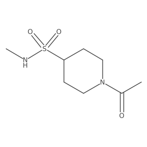 1-acetyl-N-methylpiperidine-4-sulfonamide结构式