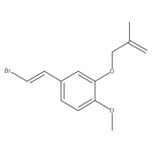 4-(2-Bromoethenyl)-1-methoxy-2-[(2-methylprop-2-en-1-yl)oxy]benzene Structure