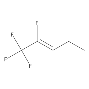 (E)-1,1,1,2-tetrafluoropent-2-ene结构式