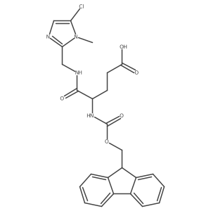 4-{[(5-chloro-1-methyl-1H-imidazol-2-yl)methyl]carbamoyl}-4-({[(9H-fluoren-9-yl)methoxy]carbonyl}amino)butanoic acid Structure