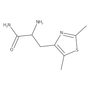 2-Amino-3-(dimethyl-1,3-thiazol-4-yl)propanamide Structure
