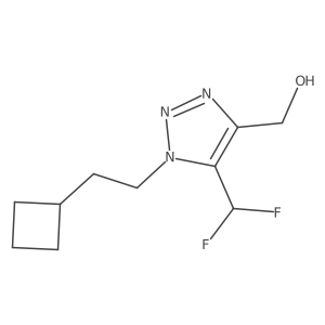 [1-(2-cyclobutylethyl)-5-(difluoromethyl)-1H-1,2,3-triazol-4-yl]methanol Structure