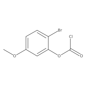 2-Bromo-5-methoxyphenyl chloroformate Structure