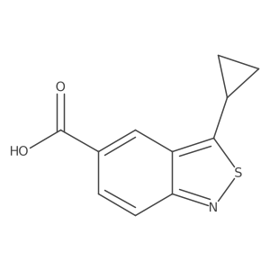 3-Cyclopropyl-2,1-benzothiazole-5-carboxylic acid结构式