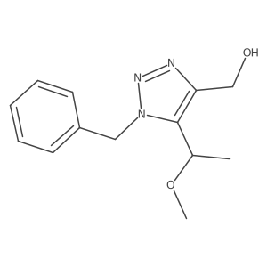 [1-benzyl-5-(1-methoxyethyl)-1H-1,2,3-triazol-4-yl]methanol Structure