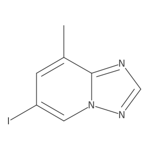 6-Iodo-8-methyl-[1,2,4]triazolo[1,5-a]pyridine结构式