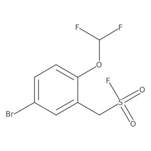 [5-Bromo-2-(difluoromethoxy)phenyl]methanesulfonyl fluoride结构式