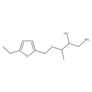 1-Amino-3-{[(5-ethylfuran-2-yl)methyl]sulfanyl}butan-2-ol Structure