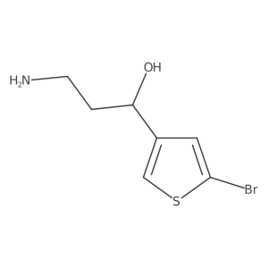 (1R)-3-amino-1-(5-bromothiophen-3-yl)propan-1-ol Structure