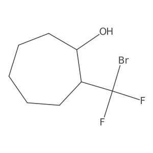 rac-(1R,2R)-2-(bromodifluoromethyl)cycloheptan-1-ol结构式