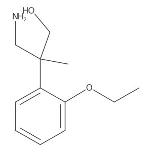 3-Amino-2-(2-ethoxyphenyl)-2-methylpropan-1-ol结构式